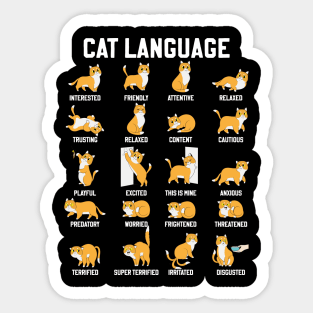 Cat Language Sticker